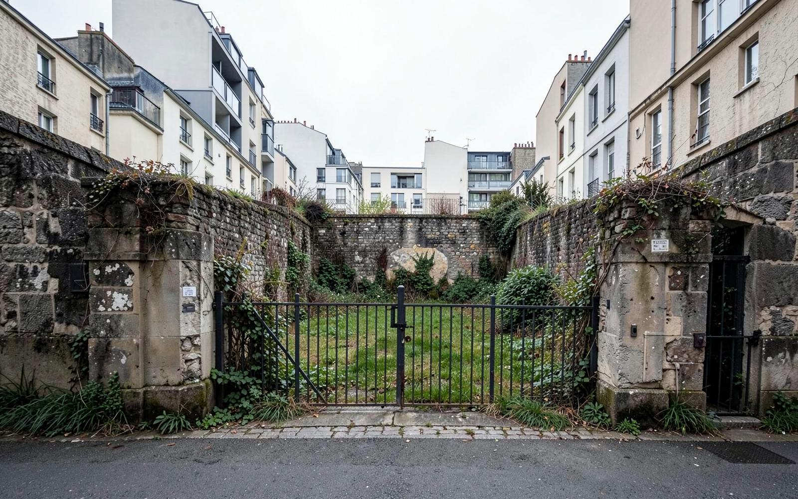 Façade d'immeuble en cours de transformation foncière